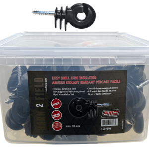 Ring Insulator for wood posts c/w drill install tool (75/pk)