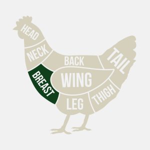 Good Nature Eco Farm - raising pasture raised meat chickens and laying hens - chicken breast is available for purchase fresh and frozen, with or without bone.